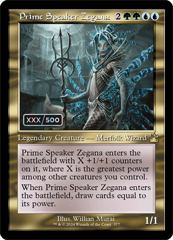 Prime Speaker Zegana (Retro) (Serialized) [Ravnica Remastered] | Rock City Comics