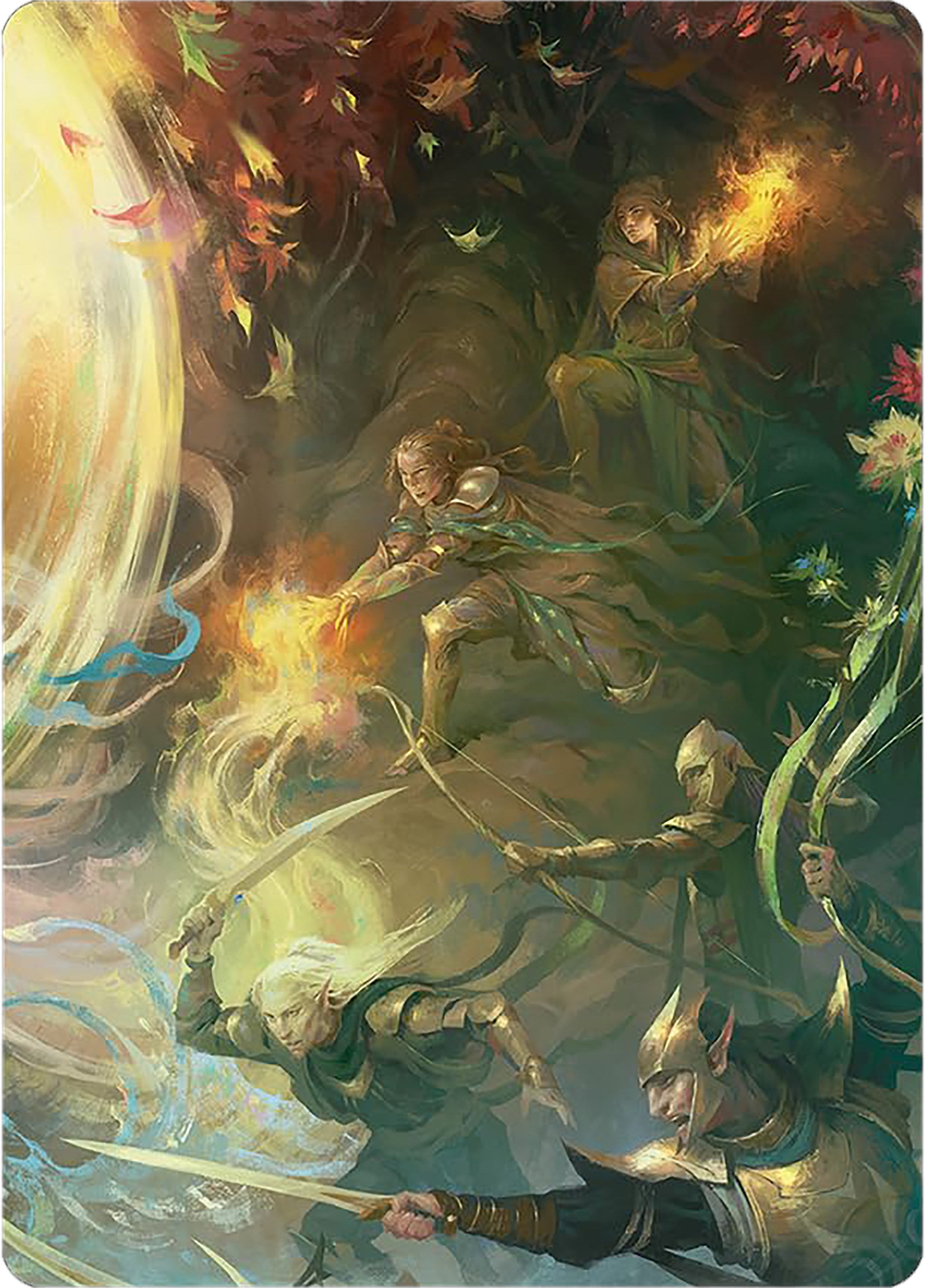 Rally the Galadhrim Art Card [The Lord of the Rings: Tales of Middle-earth Art Series] | Rock City Comics