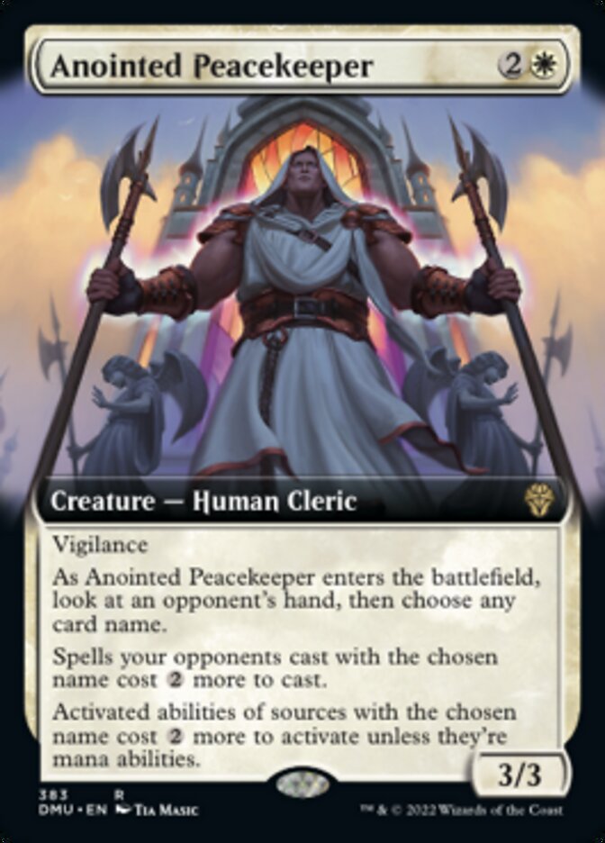 Anointed Peacekeeper (Extended Art) [Dominaria United] | Rock City Comics