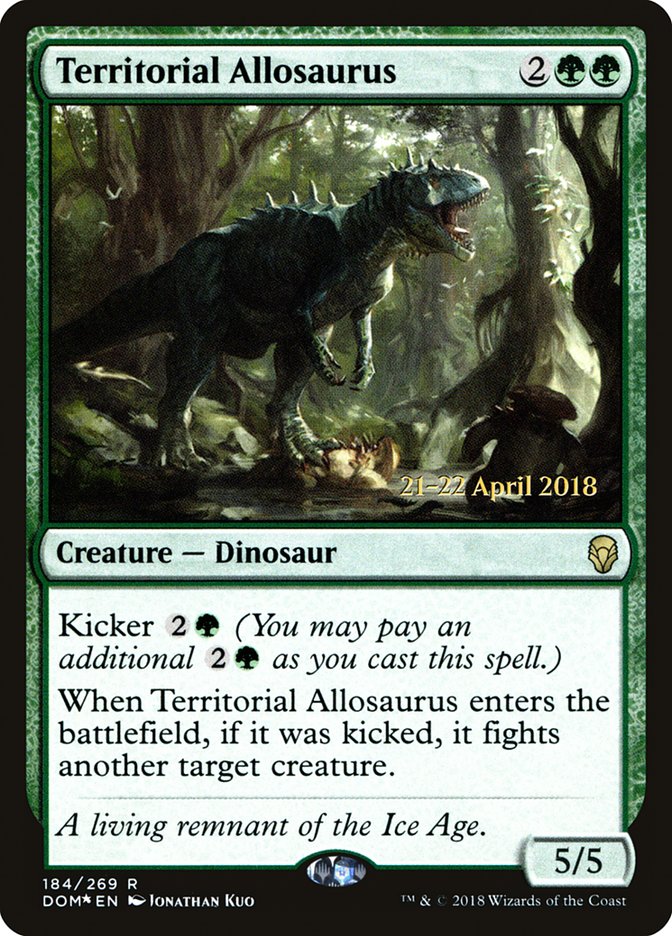 Territorial Allosaurus  [Dominaria Prerelease Promos] | Rock City Comics