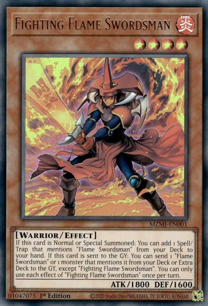 Fighting Flame Swordsman [MZMI-EN001] Ultra Rare | Rock City Comics