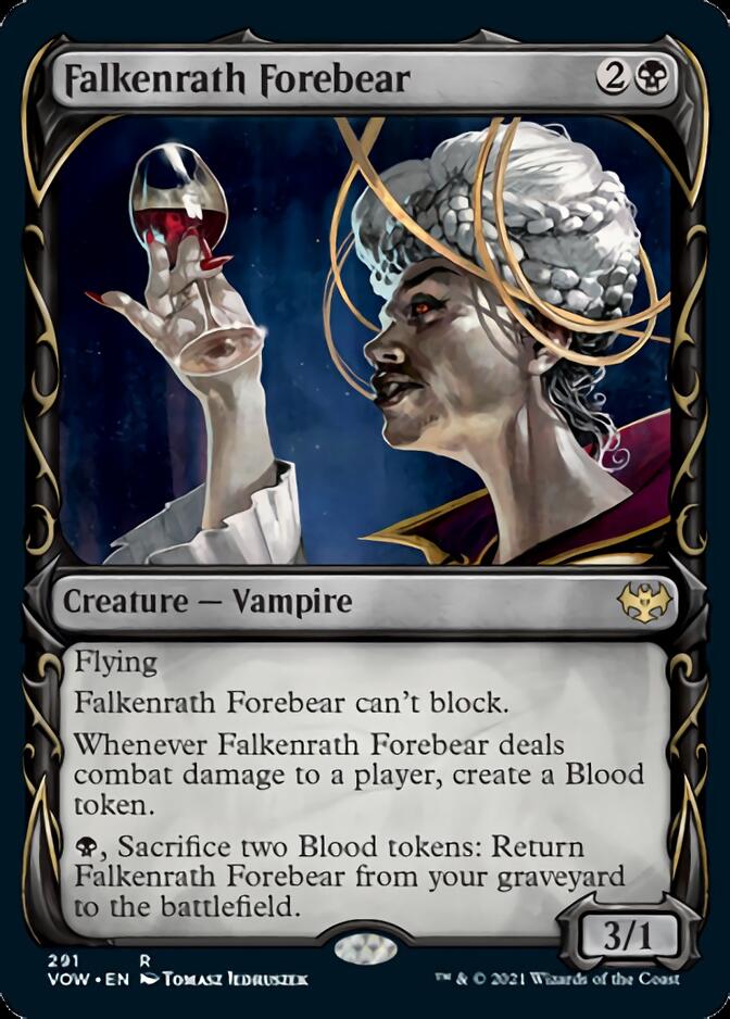 Falkenrath Forebear (Showcase Fang Frame) [Innistrad: Crimson Vow] | Rock City Comics