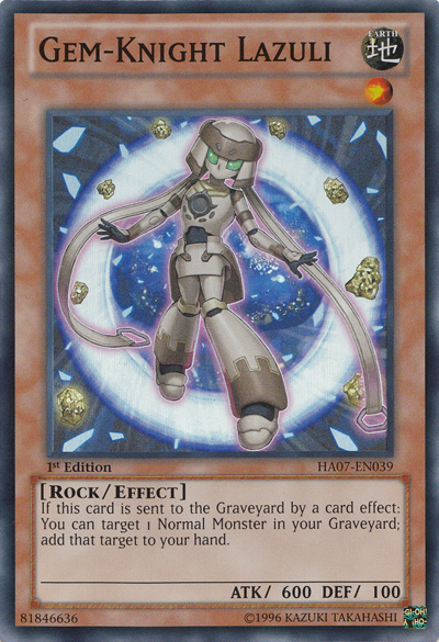 Gem-Knight Lazuli [HA07-EN039] Super Rare | Rock City Comics