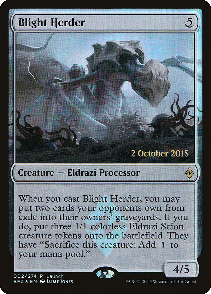 Blight Herder (Launch) [Battle for Zendikar Promos] | Rock City Comics