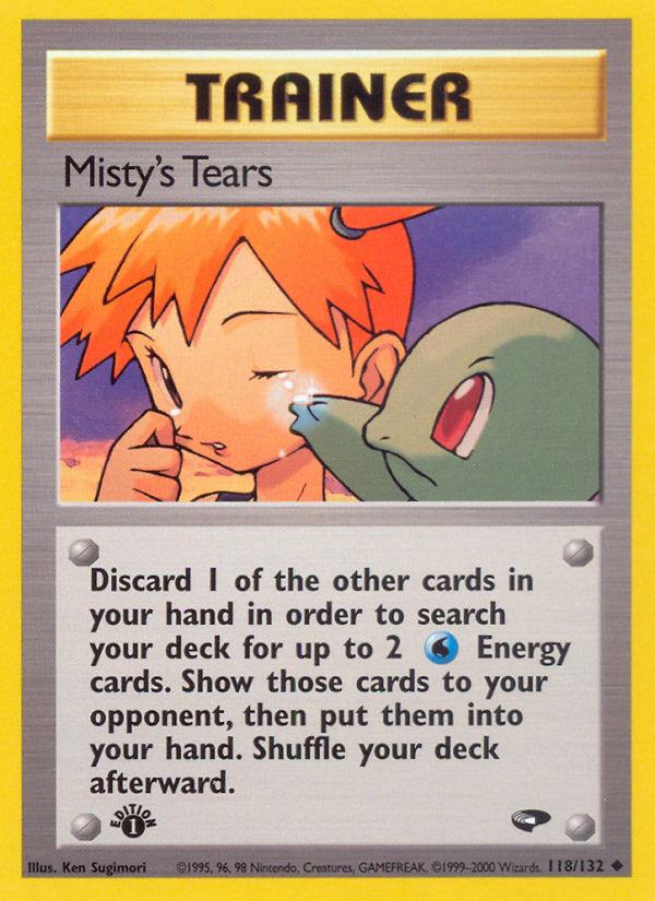 Misty's Tears (118/132) [Gym Challenge 1st Edition] | Rock City Comics