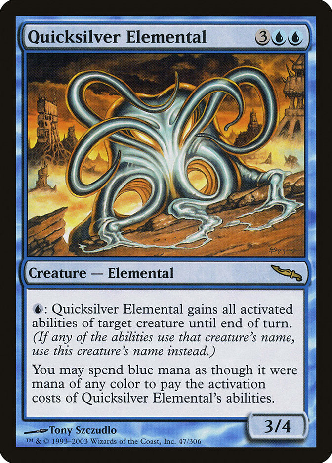 Quicksilver Elemental [Mirrodin] | Rock City Comics