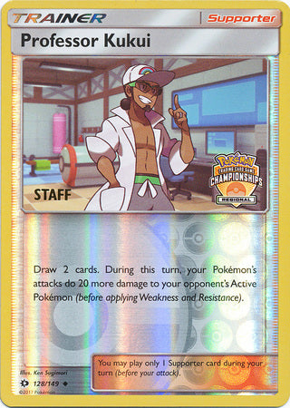 Professor Kukui (128/149) (Regional Championship Promo Staff) [Sun & Moon: Base Set] | Rock City Comics