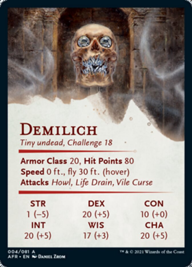 Demilich Art Card [Dungeons & Dragons: Adventures in the Forgotten Realms Art Series] | Rock City Comics