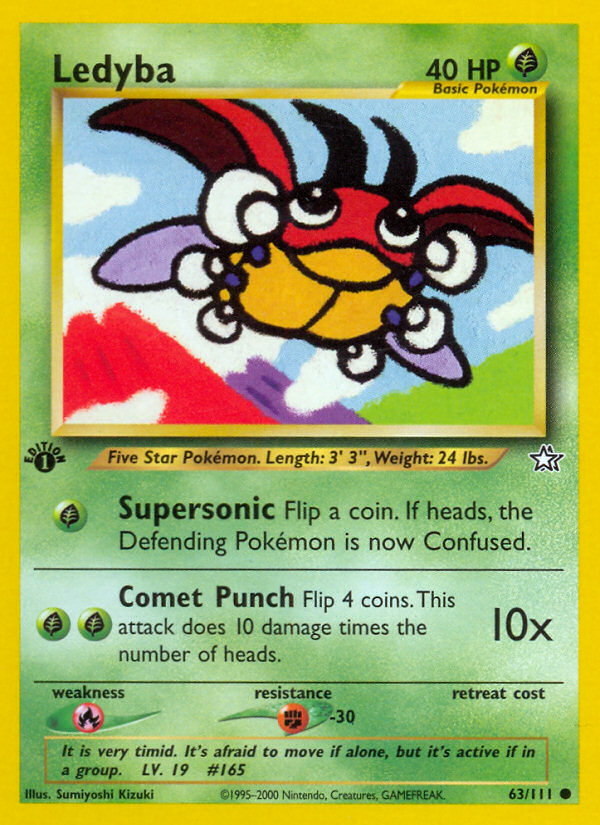 Ledyba (63/111) [Neo Genesis 1st Edition] | Rock City Comics