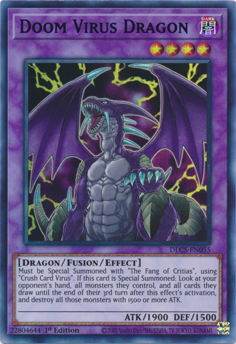 Doom Virus Dragon (Purple) [DLCS-EN055] Ultra Rare | Rock City Comics