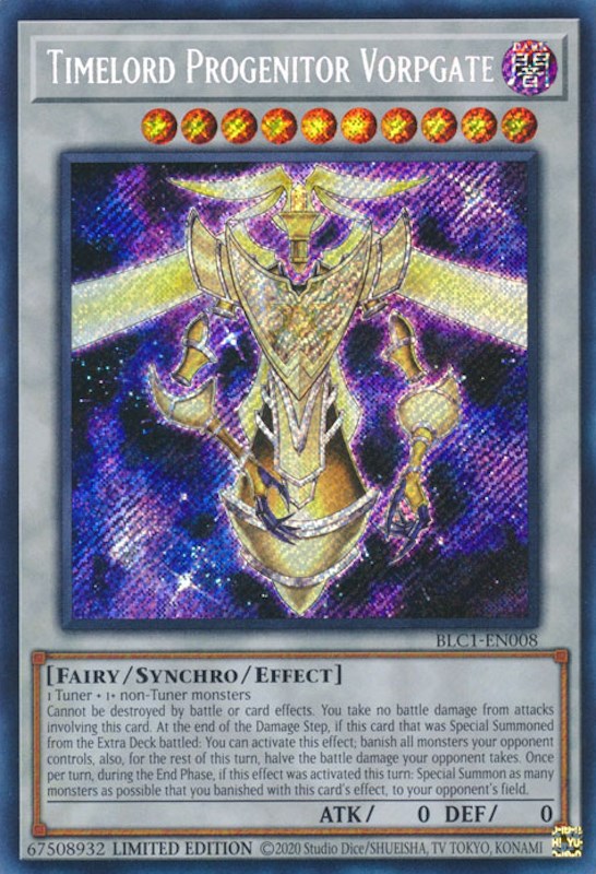 Timelord Progenitor Vorpgate [BLC1-EN008] Secret Rare | Rock City Comics