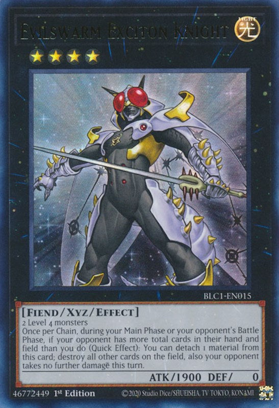 Evilswarm Exciton Knight [BLC1-EN015] Ultra Rare | Rock City Comics
