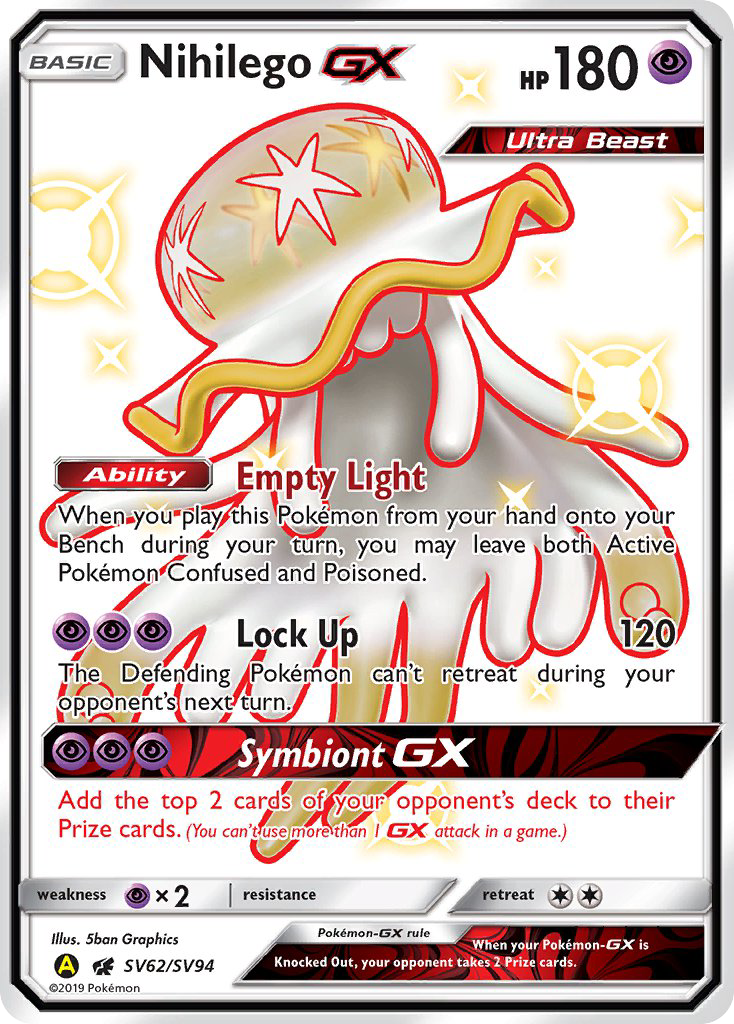 Nihilego GX (SV62/SV94) [Sun & Moon: Hidden Fates - Shiny Vault] | Rock City Comics