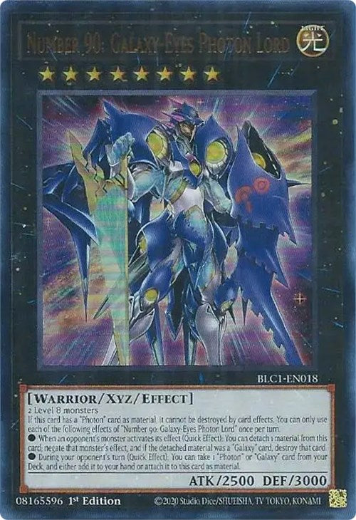 Number 90: Galaxy-Eyes Photon Lord [BLC1-EN018] Ultra Rare | Rock City Comics