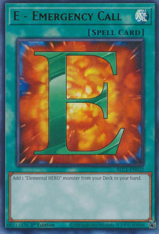E - Emergency Call [BLC1-EN032] Ultra Rare | Rock City Comics