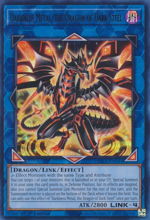 Darkness Metal, the Dragon of Dark Steel [BLC1-EN044] Ultra Rare | Rock City Comics