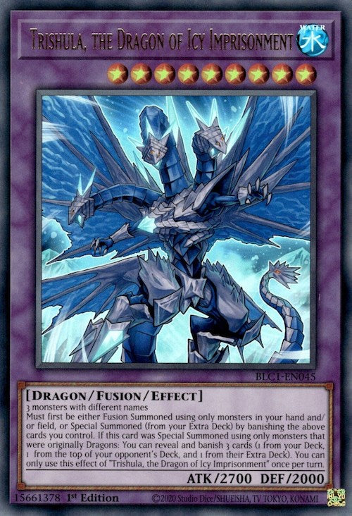 Trishula, the Dragon of Icy Imprisonment [BLC1-EN045] Ultra Rare | Rock City Comics