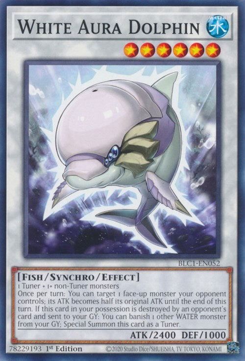 White Aura Dolphin [BLC1-EN052] Common | Rock City Comics