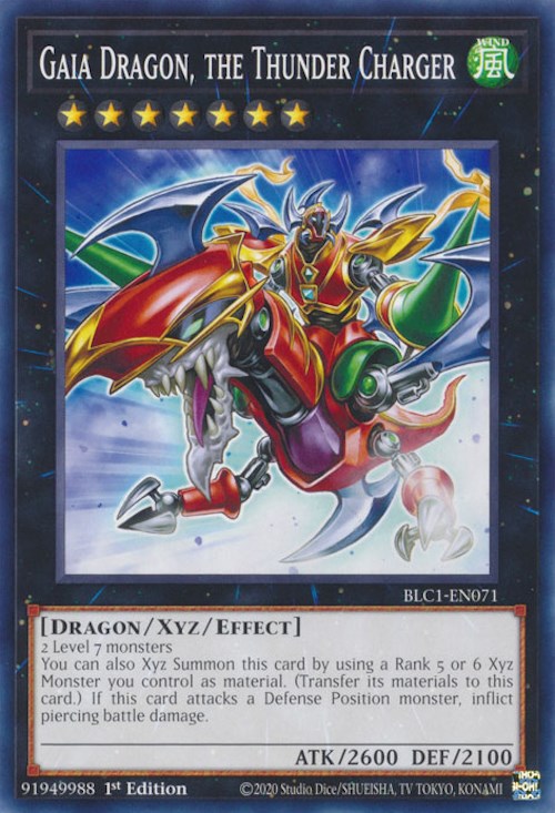 Gaia Dragon, the Thunder Charger [BLC1-EN071] Common | Rock City Comics