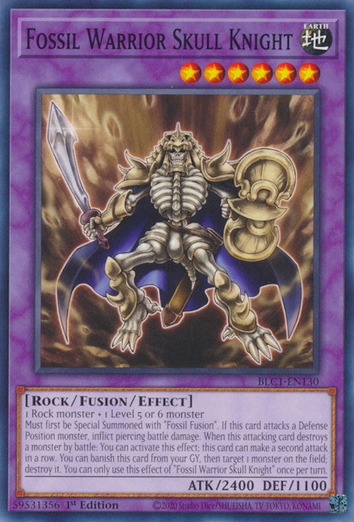 Fossil Warrior Skull Knight [BLC1-EN130] Common | Rock City Comics
