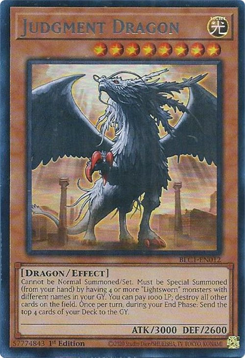 Judgment Dragon (Silver) [BLC1-EN012] Ultra Rare | Rock City Comics