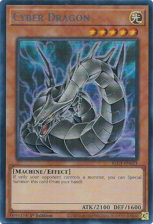 Cyber Dragon (Alternate Art) (Silver) [BLC1-EN021] Ultra Rare | Rock City Comics