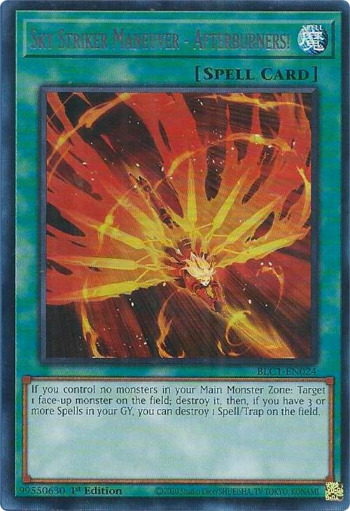 Sky Striker Maneuver - Afterburners! (Silver) [BLC1-EN024] Ultra Rare | Rock City Comics