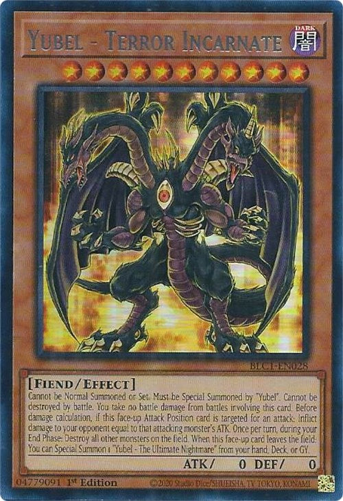 Yubel - Terror Incarnate (Silver) [BLC1-EN028] Ultra Rare | Rock City Comics