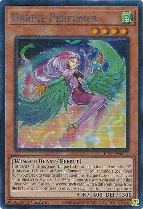 Harpie Perfumer (Silver) [BLC1-EN041] Ultra Rare | Rock City Comics