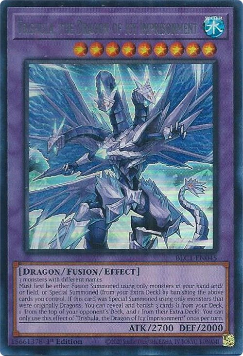 Trishula, the Dragon of Icy Imprisonment (Silver) [BLC1-EN045] Ultra Rare | Rock City Comics