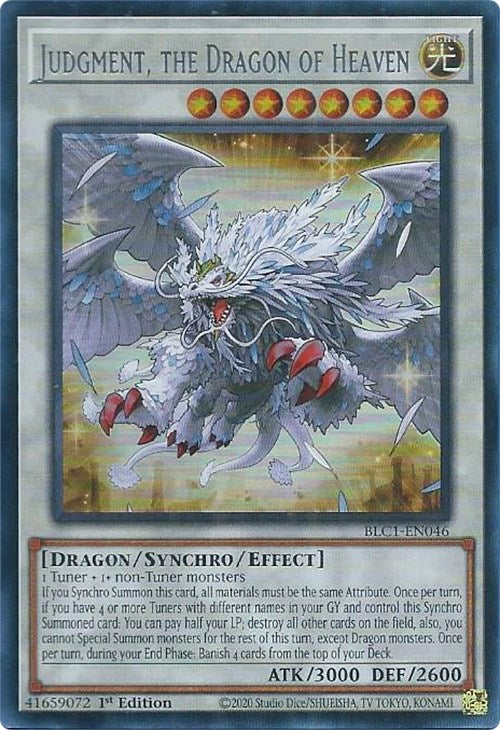 Judgment, the Dragon of Heaven (Silver) [BLC1-EN046] Ultra Rare | Rock City Comics