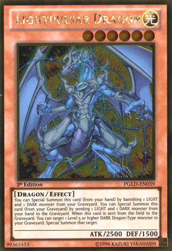 Lightpulsar Dragon [PGLD-EN039] Gold Rare | Rock City Comics