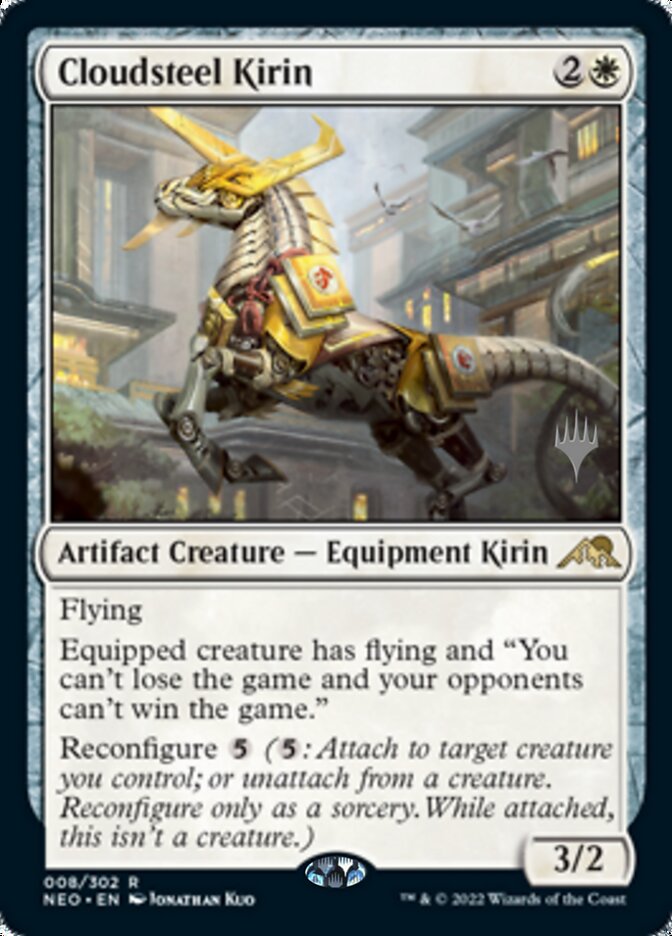 Cloudsteel Kirin (Promo Pack) [Kamigawa: Neon Dynasty Promos] | Rock City Comics