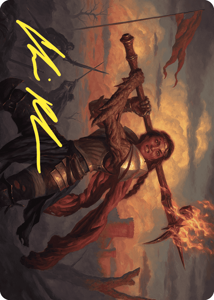 Imodane, the Pyrohammer Art Card (Gold-Stamped Signature) [Wilds of Eldraine Art Series] | Rock City Comics