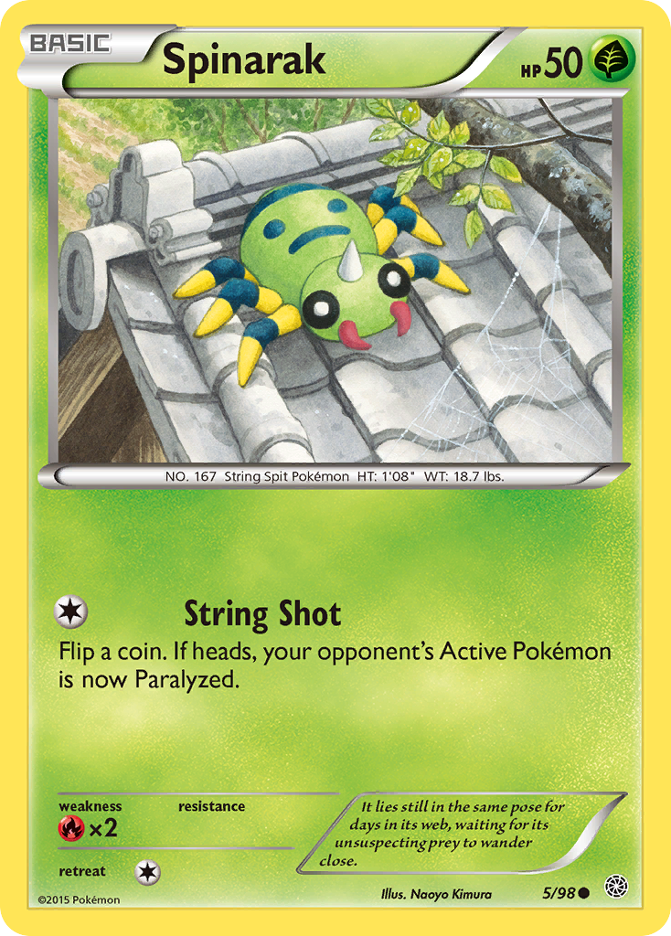 Spinarak (5/98) [XY: Ancient Origins] | Rock City Comics