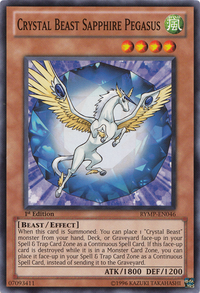 Crystal Beast Sapphire Pegasus [RYMP-EN046] Common | Rock City Comics