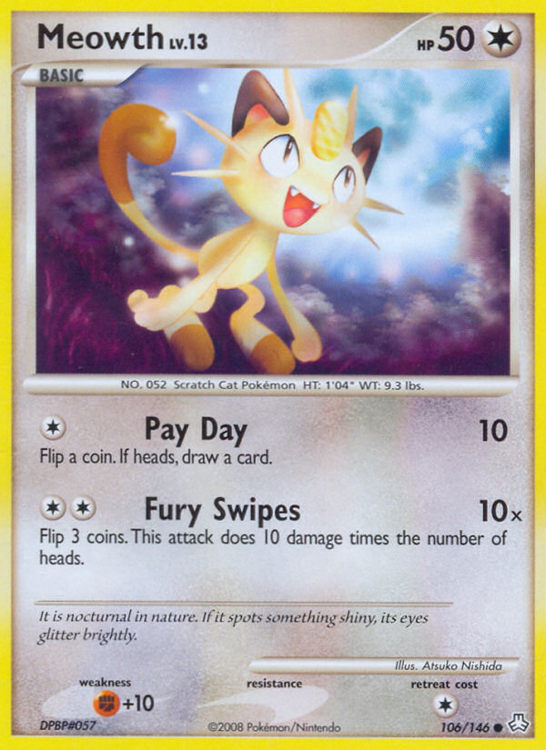 Meowth (106/146) [Diamond & Pearl: Legends Awakened] | Rock City Comics