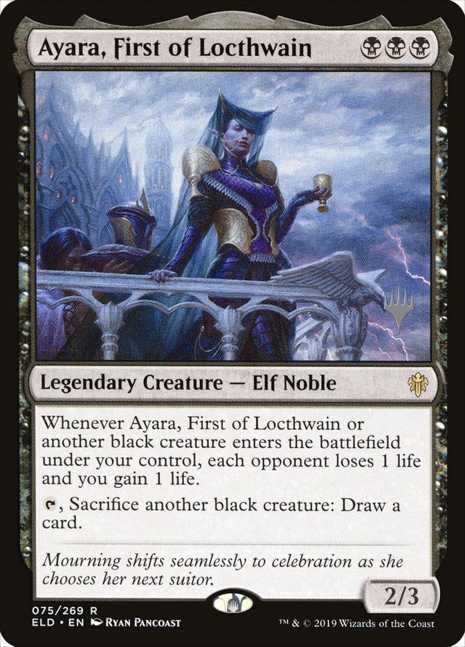 Ayara, First of Locthwain (Promo Pack) [Throne of Eldraine Promos] | Rock City Comics