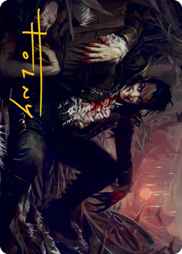 Arrogant Outlaw Art Card (Gold-Stamped Signature) [Innistrad: Midnight Hunt Art Series] | Rock City Comics