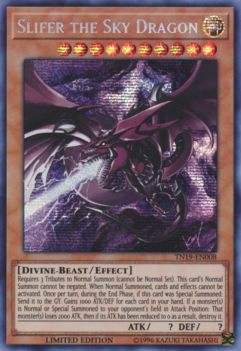 Slifer the Sky Dragon [TN19-EN008] Prismatic Secret Rare | Rock City Comics