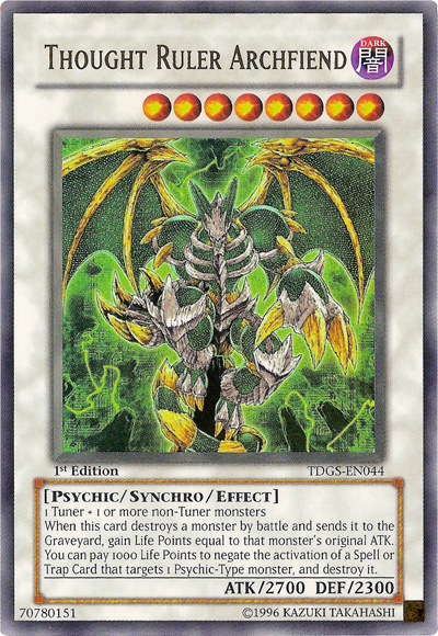 Thought Ruler Archfiend [TDGS-EN044] Ultra Rare | Rock City Comics