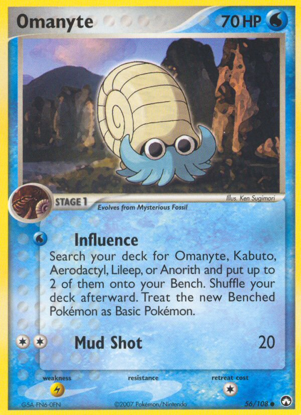 Omanyte (56/108) [EX: Power Keepers] | Rock City Comics