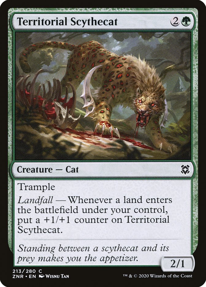 Territorial Scythecat [Zendikar Rising] | Rock City Comics