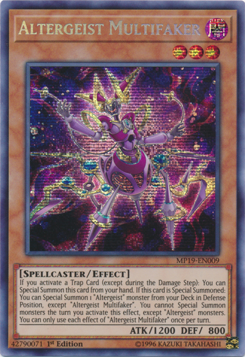 Altergeist Multifaker [MP19-EN009] Prismatic Secret Rare | Rock City Comics