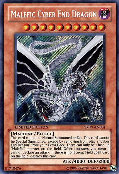 Malefic Cyber End Dragon [YMP1-EN004] Secret Rare | Rock City Comics