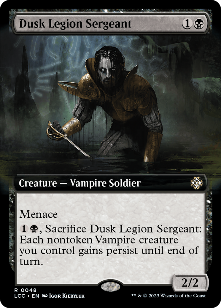 Dusk Legion Sergeant (Extended Art) [The Lost Caverns of Ixalan Commander] | Rock City Comics