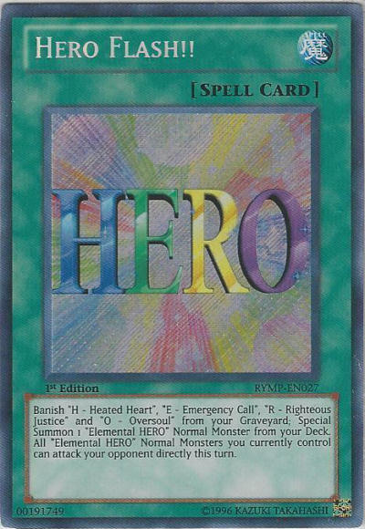 Hero Flash!! [RYMP-EN027] Secret Rare | Rock City Comics