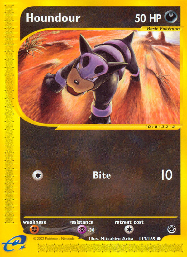 Houndour (113/165) [Expedition: Base Set] | Rock City Comics