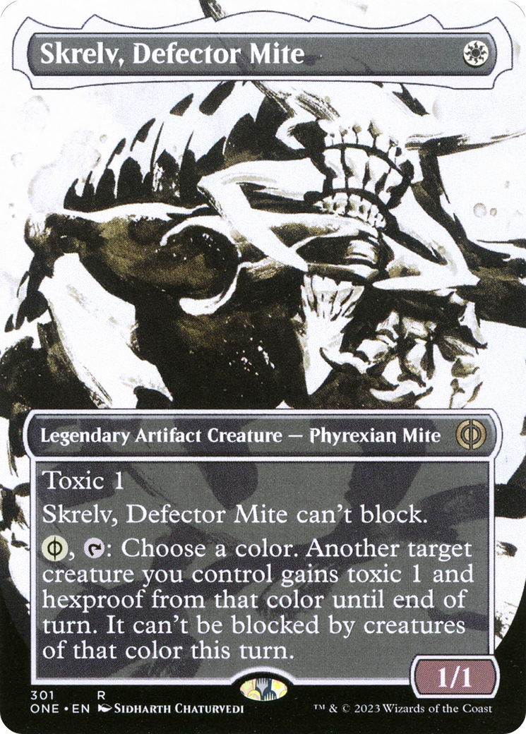 Skrelv, Defector Mite (Borderless Ichor) [Phyrexia: All Will Be One] | Rock City Comics