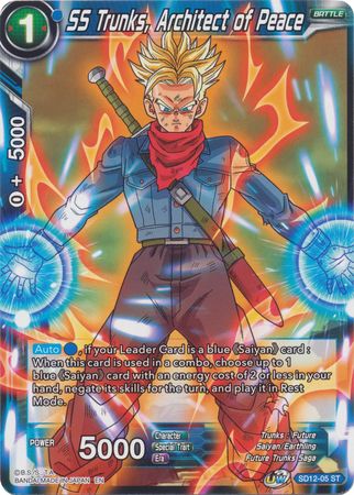 SS Trunks, Architect of Peace (Starter Deck - Spirit of Potara) [SD12-05] | Rock City Comics